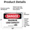 Signmission Maximum Load Capacity lbs, 10 in W x Rectangle, Vinyl Decal OS-2PACK-DS-D-710-L-1771 - alternate 2